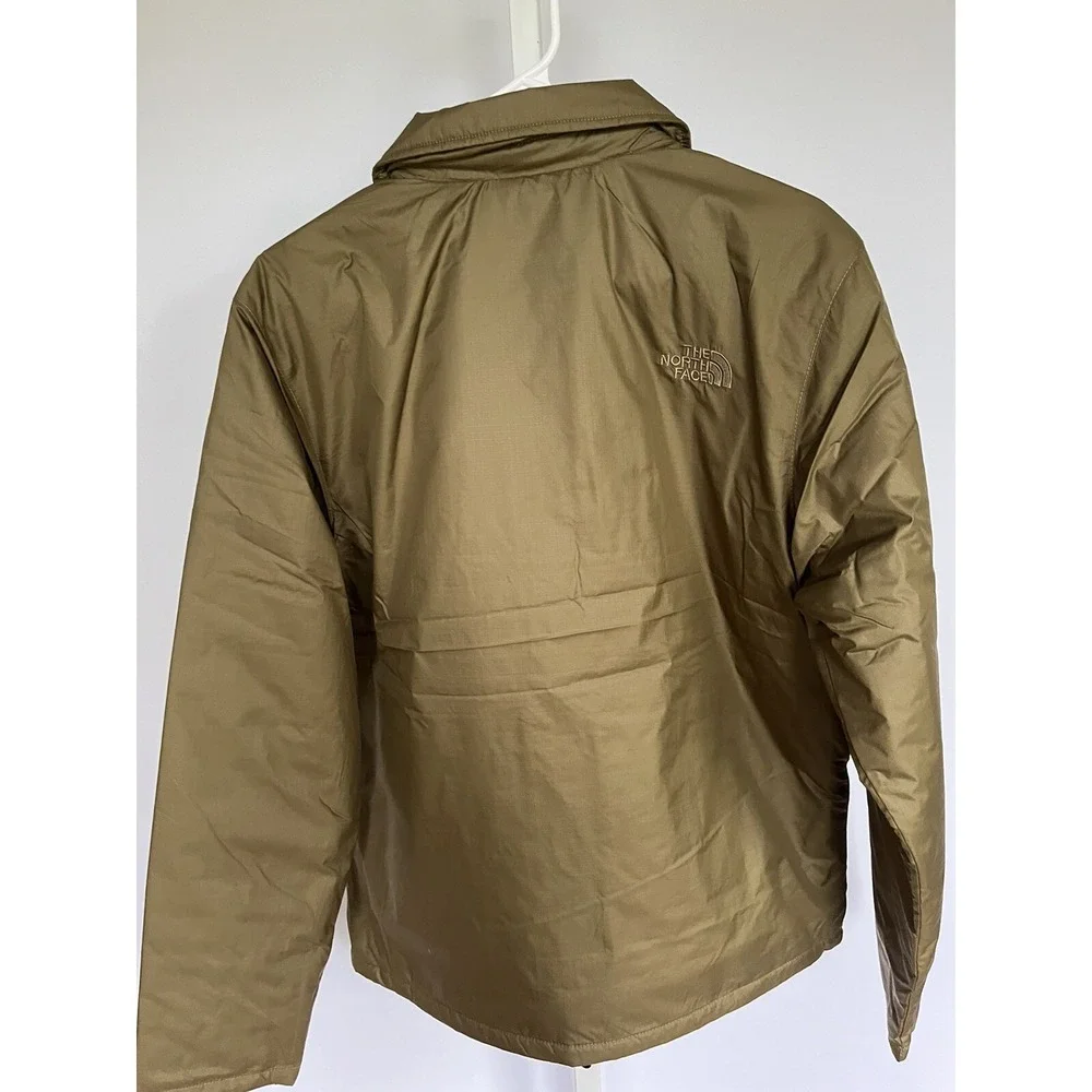 The North Face Auburn Full Button Front Jacket Olive Green‎ Size Medium M NEW